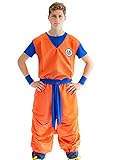 CoolChange 3-teiliges Cosplay Kostüm von Son Goku mit GO Zeichen |...