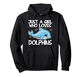 Just A Girl Who Loves Dolphins Lustiges Delfin Kostüm Pullover Hoodie