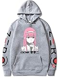 Ubeisy Jungen Anime Zero Two Druck Hoodie Darling in The Franxx Hoodie...
