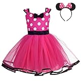 Lito Angels Minnie Mouse Kostüm für Mädchen Kinder, Mini Polka Dot...