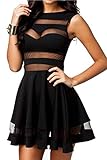 Zeagoo Damen Sexy Hohe Taille Partykleid Cocktailkleid Sommerkleid...