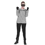 Langarm T-Shirt schwarz/weiß Kostüm Gondoliere Pantomime Spanier...