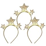 Amosfun 3 Stücke Silvester Haarreif 2022 Stirnband Tiara Neujahr...