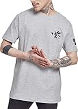 MERCHCODE Herren Linkin Park flag te T shirt, Heather Grey, M EU