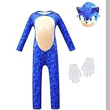 Jungen Sonic The Hedgehog Klassisches Kinder-Cosplay-Kostüm für...