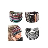 Yean Breites Stirnband, Boho-Haarbänder, Knoten, Turban, Yoga,...
