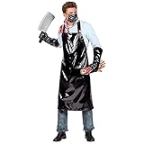 Widmann - Kostüm Horror Fleischer, Schürze, Handschuhe, Maske,...