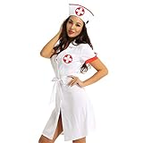 YOOJIA Damen Krankenschwester Kostüm Sexy Ärztin Mantel Uniform...