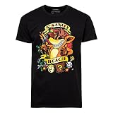 Crash Bandicoot T-Shirt 'Biker' Black Size M