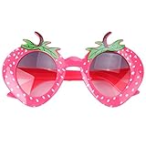 Amosfun Strawberry Sunglasses Fancy Party Brille Tropical Party...