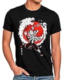 style3 Red Slayer Herren T-Shirt Demon Anime Japan Manga, Größe:L