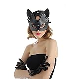 Limmion Sexy Fuchs Maske Catwoman Maske PU Leder Katzenmaske Maskerade...