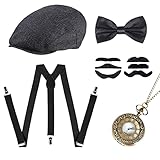 MIVAIUN 1920s Jahre Herren Accessoires,1920s Gatsby Mafia Gangster...