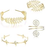 JeweBella 4 Stück Griechische Göttin Kostüm Schmuck Set für Damen...