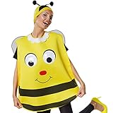 dressforfun 302194 - Unisex Kostüm Biene, Poncho in Einheitsgröße,...