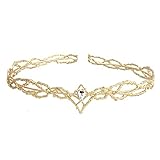 LEEMASIN Krone mit Kristallen, Diadem, Haarreifen, Brautkrone,...