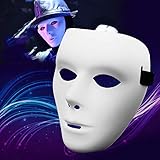 WanWorlder Halloween Masken PVC Ritter Maske Geistertanz Hip Hop Maske...