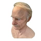 Realistische Kopfbedeckung Dekor Latex Maske, Alter Mann Latex,...