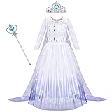 AOOWU Elsa Kostüm Kinder Mädchen Elsa Anna Prinzessin Kleid Kinder...