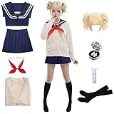 Himiko Toga Kostüm Toga Cosplay Outfit Lederschuhe Schuluniform...