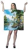 Bob Ross Happy Tree Painting Adult Costume Dress