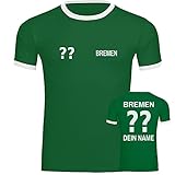 VIMAVERTRIEB® Herren Kontrast T-Shirt Bremen - Trikot mit Deinem...