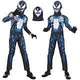 Poywuo Kinder Superhero Spinne Kostüm Bodysuit Hero Superheld...