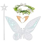 MIVAIUN Feenflügel Schmetterling Elf Dress up Sets Fee Engel...