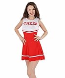 ThreeH Damen Cheerleader Kostüm Halloween Weiterführende Schule...