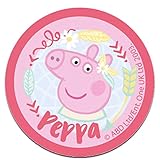 Aufnäher/Bügelbild - Peppa Wutz Blume - pink - 6,5 x 6,5 cm - by...