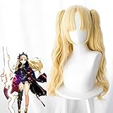 FGO Fate/Grand Order Ereshkigal Golden Wig Cosplay Base Wig+ 2...