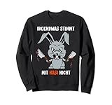'Irgendwas stimmt mit Hasi nicht' Halloween Kostüm Humor Sweatshirt