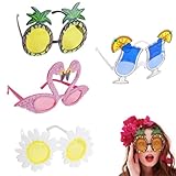 Coolon Party Brille, 4 Stück Lustige Brille Lustige Sonnenbrille...