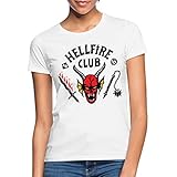 Spreadshirt Stranger Things Hellfire Club Logo Schwarz Frauen T-Shirt,...