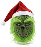 SHIFANQI Grinch Maske Erwachsene,Grinch Kostüm Maske,Weihnachten...