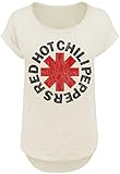 Red Hot Chili Peppers Distressed Logo Frauen T-Shirt beige L 100%...