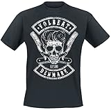 Volbeat Denmark Skull Männer T-Shirt schwarz L 100% Baumwolle...