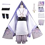 YEAJION Genshin Impact Scaramouche Cosplay Kostüm Komplettes Set mit...