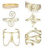 Milacolato Bracelet Women Oberarmreif Gold Oberarm Schmuck Spiral...