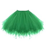 Damen Karneval Kostüm Tüllrock 50er Rockabilly Petticoat Tutu...