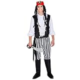 dressforfun Herrenkostüm Pirat Captain | Hose mit integrierten...