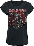 Iron Maiden Senjutsu Eddie Gold Circle Frauen T-Shirt schwarz L 100%...