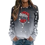Pageantry Weihnachtspullover Damen Sweatshirt Weihnachten 3D...