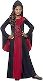 Halloween! Smiffys Kostüm Vamp, Rot und Schwarz, mit Kleid und...