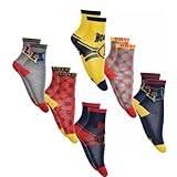 Harry Potter Socken, 6er Pack Socken für Kinder und Jugendliche...