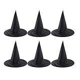 BESTOYARD 6 stücke Halloween Hexenhut Oxford Tuch Zauberer Hut für...