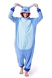 Relaxo Kostüm Stitch Onesie Jumpsuit Tier Relax Kostuem Damen Herren...