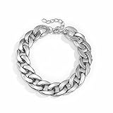BSLVWG Punk Halskette Kubanische Link Kette Choker Halskette Leichte...
