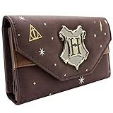 Harry Potter Wappenabzeichen Braun Portemonnaie Geldbörse