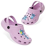 Disney Stitch Clogs mit Anhängern Kinder Sandalen Strandschuhe...